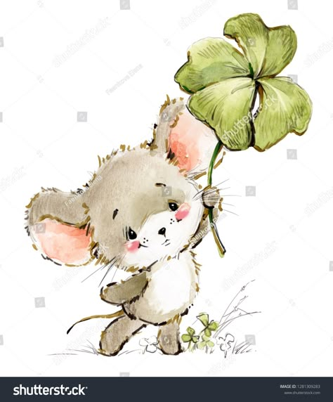 Cartoon Maus Aquarellbild. süße Mäuse. Stockillustration 1281309283 Mouse Watercolor, Maus Illustration, Cute Mice, Mouse Illustration, Mouse Drawing, Stock Portfolio, Illustration Cute, Little Mouse, Animal Embroidery