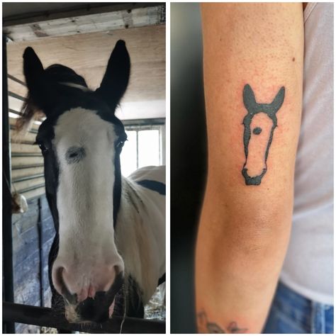 Tattoo, horse Dressage Tattoo Ideas, Horse Marking Tattoo, Horse Outline Tattoo, It's A Tattoo, Small Horse Tattoo, Lil Tattoos, Horse Outline, Horse Markings, Small Tats