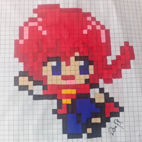 pixel art de anime, Ranma Pixel Art Manga, 4 Town, Turning Red, Anime Pixel Art, Pixel Art, Turning, Anime, Red, Quick Saves