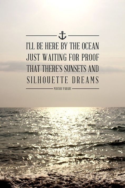 Anchor Heart, Mayday Parade Lyrics, Band Quotes, Ill Be Here, Mayday Parade, The Anchor, Beach Quotes, By The Ocean, More Than Words