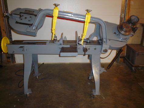 WELLS HORIZONTAL BAND SAW Band Saw Projects, Horizontal Band Saw, Metal Working Machines, Band Saw, Shop Equipment, Metal Working, Standing Desk, Woodworking, Tools