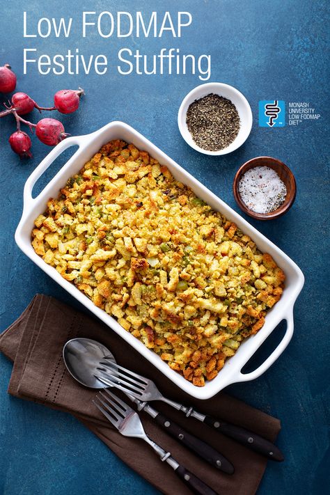 No need to miss out on the stuffing this Thanksgiving! 🦃 Most traditional stuffing recipes use high FODMAP bread, onions and garlic 🧄 so we came up with an IBS-friendly solution! Low Fodmap Stuffing, Traditional Stuffing Recipes, Fodmap Bread, Monash Fodmap, Traditional Stuffing Recipe, Christmas Stuffing, Traditional Stuffing, Low Fodmap Vegetables, Fodmap Chicken