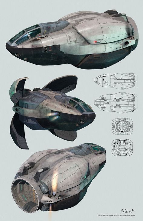 ArtStation - 'Bamblebee' escape pod (Halo: Combat Evolved Anniversary), Dmitry Popov Halo Ships, Halo Combat Evolved, Escape Pod, Traveller Rpg, Space Fighter, Space Ship Concept Art, Starship Concept, Concept Vehicles, Pintura Exterior