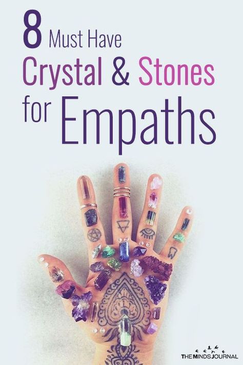 How To Carry Crystals With You, Stones For Empaths, Empath Crystals, Must Have Crystals, Crystals For Empaths, Empath Traits, Empath Abilities, Magia Das Ervas, The Minds Journal