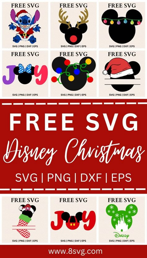 Disney Shirts Christmas, Disney Christmas Decor, Disney Christmas Diy, Disney Svg Files For Cricut, Toy Costume, Christmas Svg Files Free, Christmas Svg Free, Disney Svgs, Free Disney Svg Files