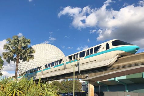 Disney World Transportation - Epcot Monorail Epcot Monorail, Disney Skyliner, Disney World Transportation, 2024 Nails, Disney Orlando, Disney Tattoos, Disney Vacation, Disney Vacations, Like A Pro