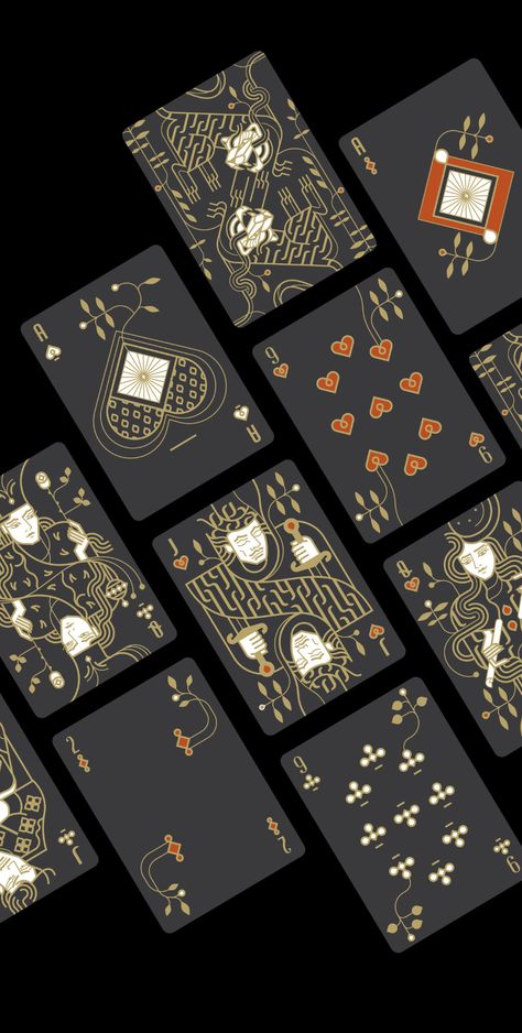 Game Card Design, Custom Playing Cards, Playing Cards Art, Graphisches Design, Playing Cards Design, 카드 디자인, Tarot Cards Art, Arte Sketchbook, Poker Cards