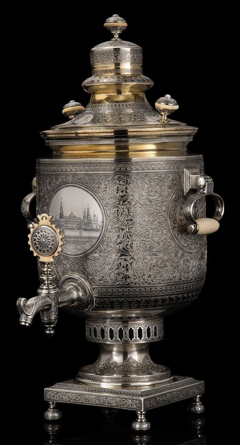 Samovar Tea, Coffee Urn, Silver Tea Set, Russian Tea, Silver Teapot, Antique Silverware, Tea Culture, Silver Tea, Antique Tea