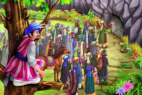 The Timeless Ali Baba And The Forty Thieves Story History Of Chess, Rose Step By Step, How To Play Chess, Moral Stories For Kids, Graduation Backdrop, Ali Baba, Painting Art Lesson, Moral Stories, Cute Doodles Drawings