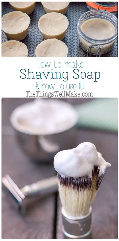 Shaving Soap Recipe, Diy Shaving Cream, Diy Candle Wick, Savon Diy, Diy Skin Care Recipes, Soap Recipe, Homemade Soap Recipes, Diy Cosmetics, Homemade Bath Products