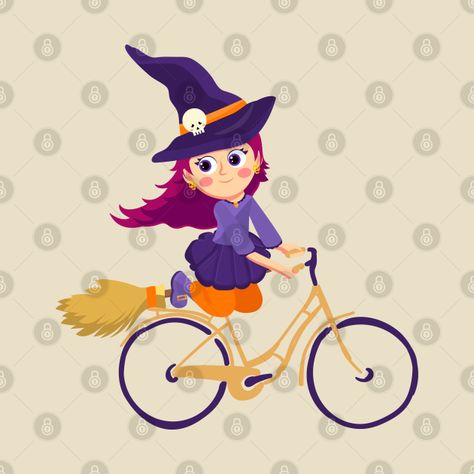 Witch Funny, Halloween Puns, Cute Witch, Riding Bike, Funny Halloween, Halloween Funny, Puns, Cycling, Witch