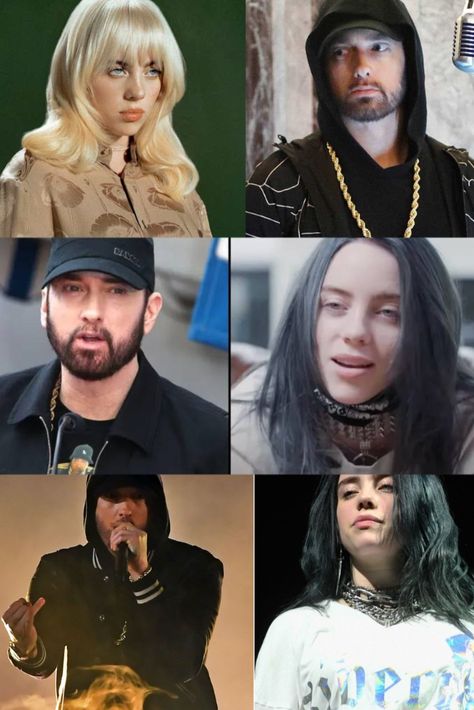 Billie Eilish Rapper Eminem, Hair Raising, American Rappers, My Whole Life, I Am Scared, American Singers, Eminem, Billie Eilish, Songwriting