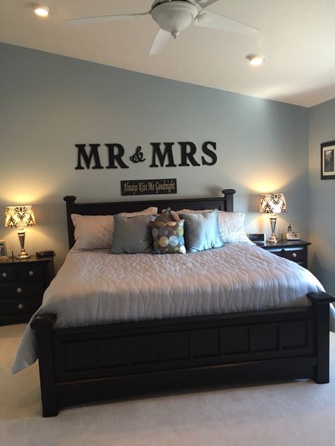 Mr & Mrs bedroom. Love my room Mr And Mrs Room Decor Master Bedrooms, Bedroom Suits For Couples, Room For Married Couple Master Bedrooms, Bedroom For Adults Couples, Husband Wife Bedroom Decor, Room Inspiration Bedroom Couple, Couple Rooms Bedrooms, Room Color Ideas Bedroom Couples, Mr And Mrs Bedroom Decor