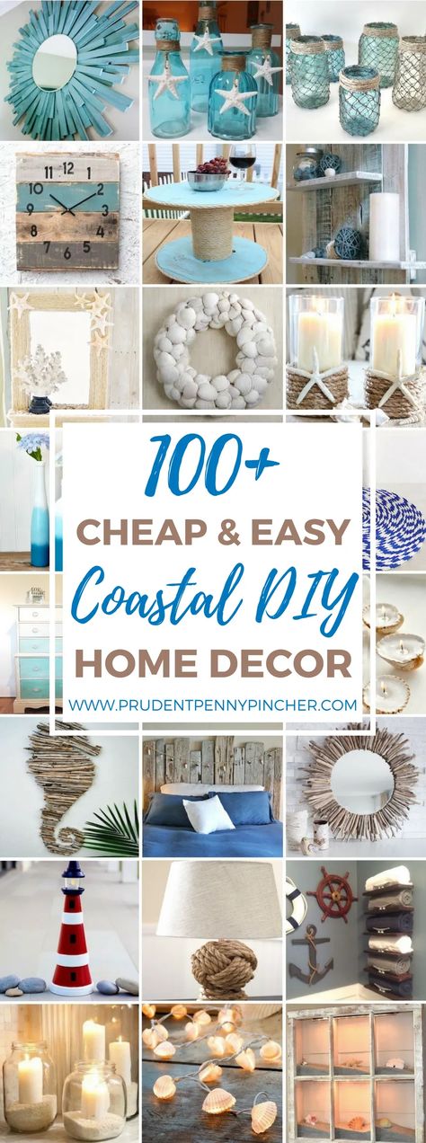 Coastal Diy, Bedroom Designs For Couples, Beach Room Decor, Beach Themed Crafts, Diy Beach Decor, Beach Themed Bedroom, Coastal Farmhouse Decor, Seashell Wall Art, Beach Theme Bathroom