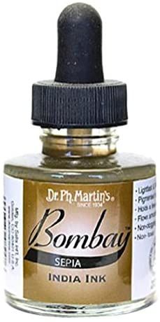 Amazon.com: Dr. Ph. Martin's 800815-24BY Bombay India Ink, 1.0 oz, Sepia Food Coupon, India Ink, Dip Pen, Coupon Book, Tree Oil, Technical Drawing, Watercolor Techniques, Tea Tree Oil, Crafts Sewing