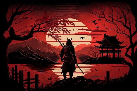 Illustration of japanese samurai watch s... | Premium Photo #Freepik #photo #oriental-painting #japanese-painting #chinese-painting #abstract-mountain Samurai Wallpaper Laptop, Samurai Wallpaper Pc 1920x1080, Japanese Pop Art Wallpaper Desktop, Japanese Computer Wallpaper, Samurai Pc Wallpaper, Samurai Desktop Wallpaper, Japanese Art Wallpaper Desktop, Japanese Wallpaper Desktop, Japanese Desktop Wallpaper