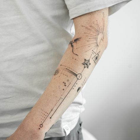 Fine line concept #tattooline #tattoogermany #frankfurt Full Arm Fine Line Tattoo, Fine Line Tattoos For Men, Fine Line Tattoo For Men, Fine Line Tattoo Men, Fine Line Tattoo Sleeve, Line Tattoo Arm, Tattoo Fine Line, Line Concept, Tattoos Arm