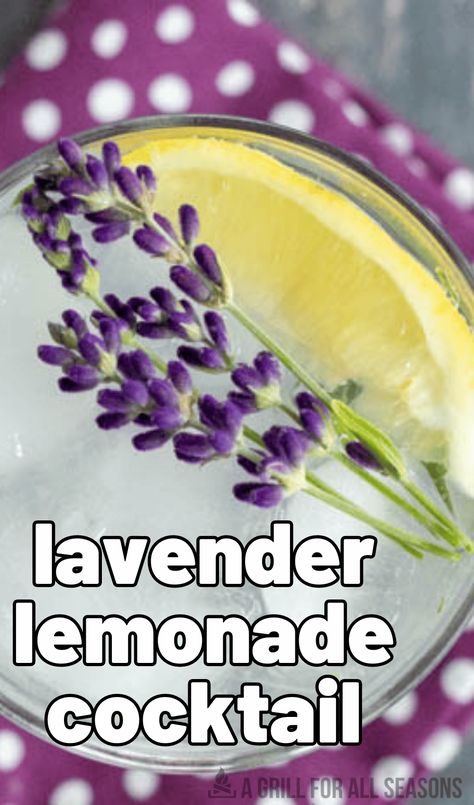 This Lavender Lemonade Cocktail recipe is refreshing, delicious, and has just 4 ingredients. It is a perfect nightcap after a long day or a sweet sip to serve at a party. Spiked Lavender Lemonade, Lavender Lemonade Cocktail Vodka, Lavender Vodka Lemonade, Cocktails With Lavender Syrup, Lavender Cocktail Recipe, Lemonade With Alcohol, Lavender Lemonade Cocktail, Lavender Cocktails, Vodka Recipes Easy