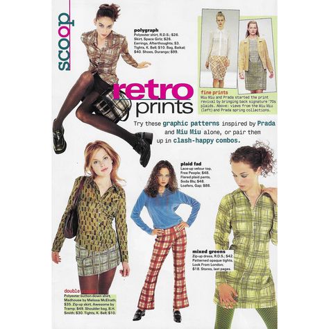 ♻️ fashion is a cycle • Seventeen Magazine, 1996 #seventeenmagazine #1996 1980s Seventeen Magazine, 1970s Seventeen Magazine, 1990s Seventeen Magazine, Just Seventeen Magazine 90s, Just Seventeen Magazine, Prada Spring, Seventeen Magazine, Opaque Tights, Plaid Pants