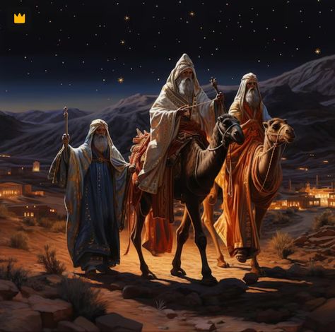 Jesus Born Christmas, Bible Fanart, Re Magi, Indian Desert, Roi Mage, Church Aesthetic, Worship Jesus, Gospel Of Luke, Bible Images