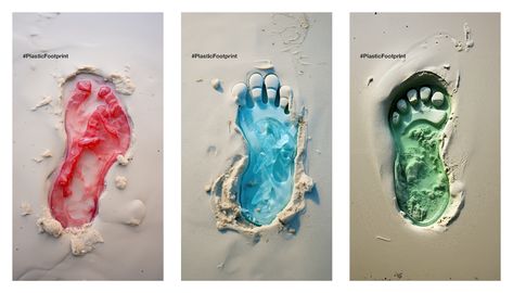 Plastic footprint by German Kopytkov on Dribbble Footprint Poster, Typography Graphic, Ux Ui, Graphic Design Typography, Global Community, Creative Professional, Website Design, Typography, Graphic Design