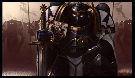 Rare and cool Templar art - Page 8 - + BLACK TEMPLARS + - The Bolter and Chainsword - Page 8 Space Marine Art, Night Lords, For The Emperor, Adeptus Astartes, Warhammer 40k Art, 40k Art, 40k Artwork, Warhammer Art, Warhammer 40k Artwork