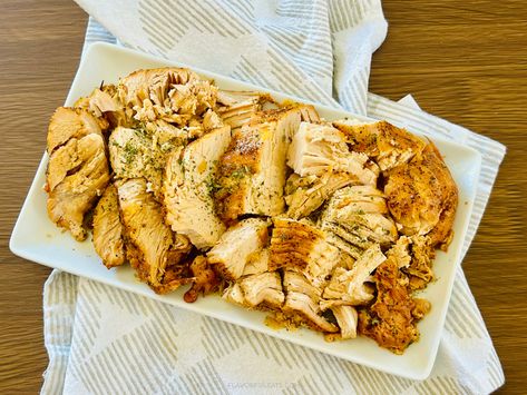 Slow Cooker Cajun Butter Turkey Breast - Flavorful Eats Crockpot Cajun Turkey Breast, Cajun Butter Turkey, Cajun Turkey Breast, Slow Cooker Cajun, Butter Turkey, Cajun Turkey, Cajun Butter, Juicy Turkey, Slow Cooker Turkey Breast