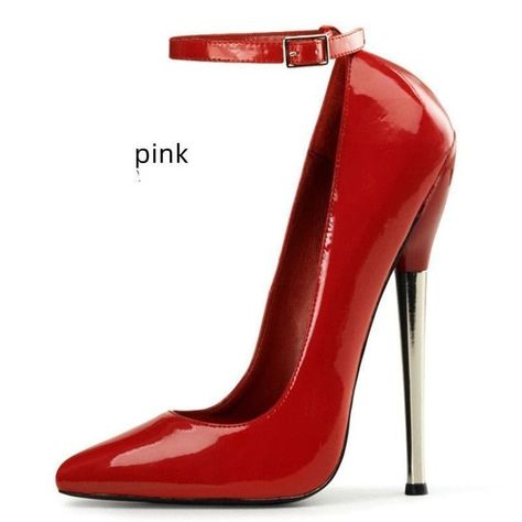 18cm Metal Stiletto Heel, Pointed Toe, Unisex Ankle Strap Shoes https://pleasuresandsins.com/products/18cm-metal-stiletto-heel-pointed-toe-unisex-ankle-strap-shoes Pleasures and Sins #Bestseller Ankle Strap Shoes, Strap Shoes, Stiletto Heel, Ankle Strap, Stiletto Heels, Heels, On Instagram, Quick Saves, Instagram