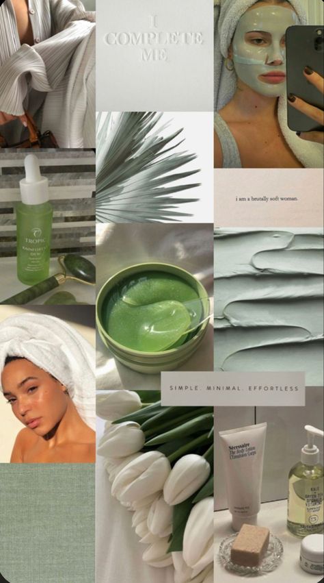 Green Mask Aesthetic, Green Skin Care Aesthetic, Self Care Green Aesthetic, Green Face Mask Aesthetic, Green Skincare Aesthetic, Mobile Esthetician, Skincare Aesthetic Photography, Skincare Lab, Esthetician Business