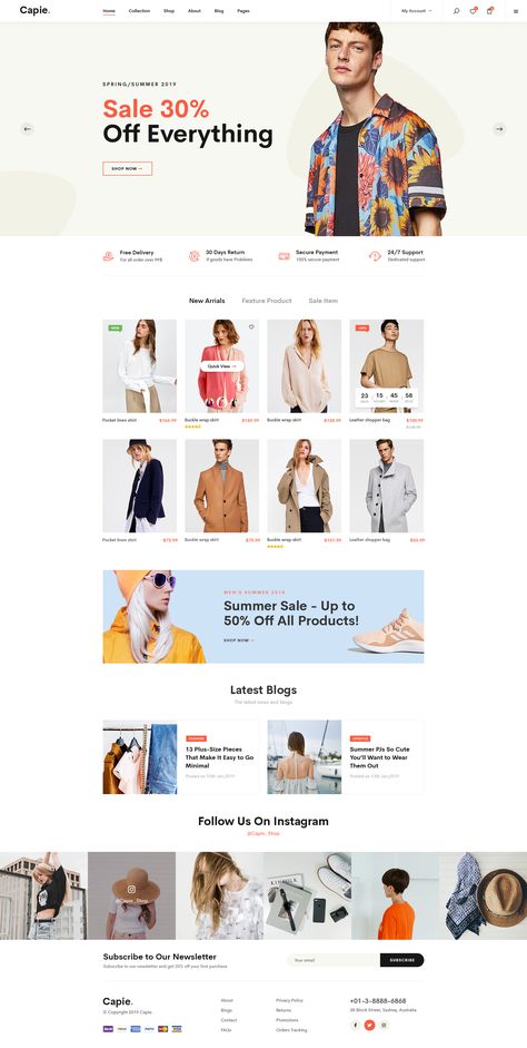 Capie  Minimalist eCommerce PSD Template #Ad #Minimalist, #Capie, #eCommerce, #Template Lifestyle Website Design Inspiration, Sewing Website Design, Cloth Website Design, Clothing Website Design Inspiration, Sewing Website, Clothing Website Design, Ecommerce Design Inspiration, Clothes Websites, Catalog Fashion