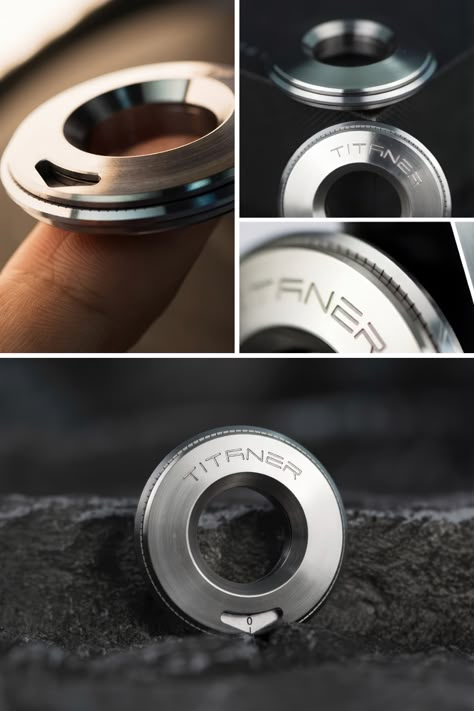 The Tiroler reinvents measuring tools with its hubless wheel design, offering a tactile, fun, and portable solution for non-linear measurements. Crafted from titanium, it combines aesthetic appeal with practicality, making it an EDC jewel for designers, architects, and anyone appreciating unique, functional accessories. Shop Now! Hubless Wheel, Fidget Tools, Rolling Ring, Radial Design, Small Gadgets, Wheel Design, Stationery Products, Measuring Tools, Project X