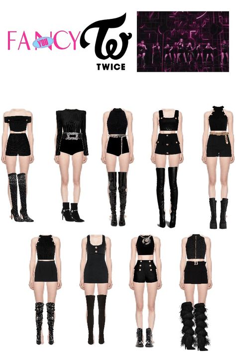 Kpop Fancy Outfits, Twice Concept Outfits, Girl Crush Kpop Outfits, Idol Award Show Outfits, Fancy Twice Outfits Inspired, Fancy Stage Outfits, Twice Style Outfits, Twice Performance Outfits, Kpop Concert Outfit Ideas Twice