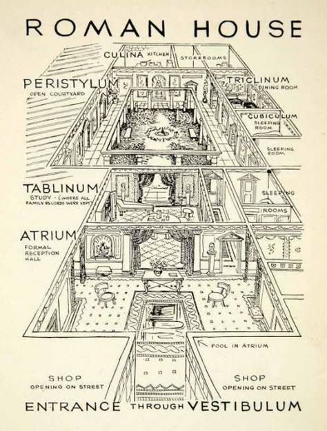 Ancient Roman Houses, Imperiul Roman, Ancient Roman Architecture, Roman House, Ancient History Archaeology, Roman Villa, Roman Architecture, Roman History, Art Antique