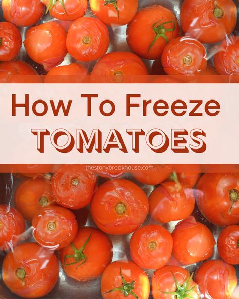 Leftover Tomatoes, How To Freeze Tomatoes, Preserve Tomatoes, Freezing Tomatoes, Freezing Leftovers, Preserving Herbs, Healthy Life Hacks, Healthy Gluten Free Recipes, Tomato Garden