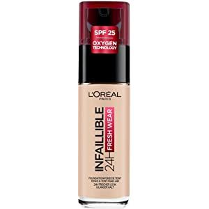 L'Oreal Paris Infallible 24hr Freshwear Liquid Foundation 15 Porcelain 30ml : Amazon.co.uk: Beauty Loreal Infallible Foundation, Infallible Foundation, Foundation With Spf, Loreal Infallible, Loreal Paris Infallible, Lightweight Foundation, Aftershave, Foundation Brush, Makeup Base