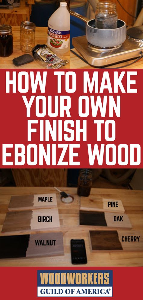 Ebonizing Wood Diy, Ebonizing Wood, Wood Finishing Techniques, Sanding Tips, Advanced Woodworking Plans, Ebonized Wood, Wood Finishing, Woodworking Basics, Wood Projects For Beginners