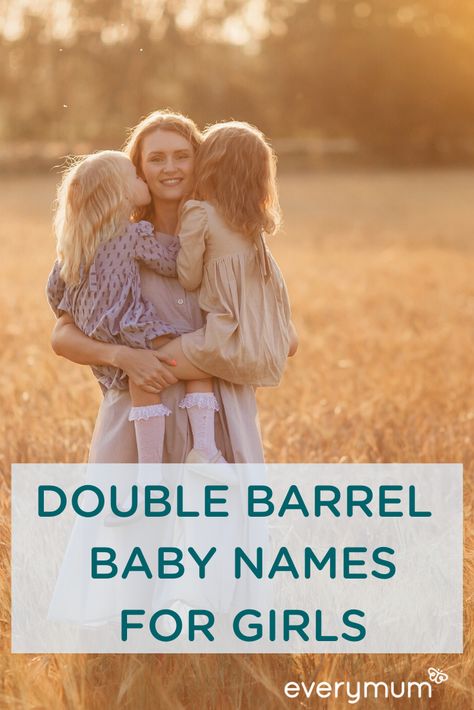 Are you looking for a unique and unusual double barrelled baby name for your new arrival? We have rounded up some of the best double barrelled baby names for girls - with some rare ones you might not have thought of before! #babynames #doublebarrelledbabynames #uniquebabynamesgirls #girlsnames Double Barrel Baby Names, Double Girl Names, Celebrity Baby Fashion, Celebrity Baby Pictures, British Baby Names, Irish Baby Names, Names Boy, Names For Girls