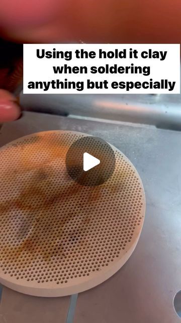 Pepetools, INC ⚙️⚒🔩 on Instagram: "A nice demo of using the hold it Clay by @what.if___.__ 
Comment “Hold it” to get your bottle today! #metalsmithing #jewelrymaking #soldering #soldering" Soldering Projects, Finger Guard, Soldering, Hold On, Silver, Instagram