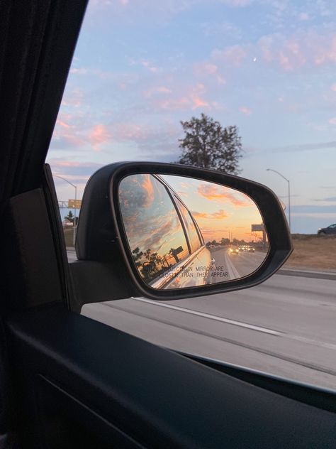 Car Sunset, Window Reflection, Come Fly With Me, Blue Night, Window Mirror, Car Rides, Side Window, Car Ride, Sunset Sky