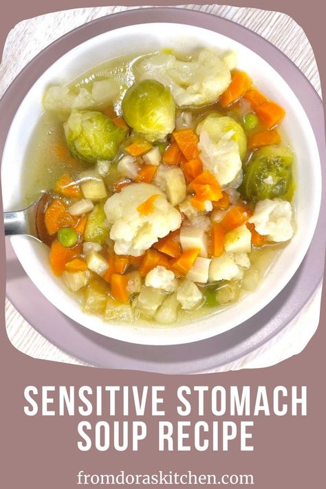 Looking for a comforting meal the whole family can enjoy? Try the best sensitive stomach soup recipe that’s gentle, nourishing, and even kid-approved! Perfect for those seeking sensitive stomach recipes, this dish also doubles as one of the most delicious sensitive stomach recipes for kids. Whether you need good meals for sensitive stomach days or a flavorful sensitive stomach soup everyone will love, this recipe is sure to be a hit. Sensitive Stomach Meals, Recipes For Upset Stomach, Sensitive Stomach Recipes, Clear Vegetable Soup, Upset Stomach Food, Healthy Gut Recipes, Low Fodmap Recipe, Gut Recipes, Good Meals