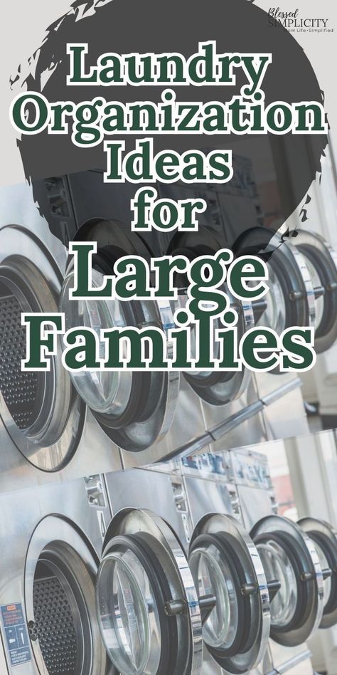 Planning on getting more organized for your large family's laundry? I have the best and most useful tips on or sorting, washing, folding and returning laundry to the right family member. Laundry Room Big Family, Large Family Organization, Organize Laundry, Large Families Living, Laundry System, Stackable Bins, Large Families, Family Budget, Multiplication For Kids