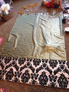 how to lengthen a curtain and add embellishments Lengthen Curtains, Oasis Decor, Curtains Without Sewing, Curtain Designs For Bedroom, Bedroom Curtain Ideas, Diy Curtain Rods, Rag Quilt Patterns, Bedroom Curtain, No Sew Curtains