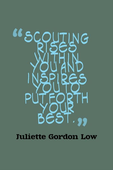 Scout Quotes, Juliette Gordon Low, Girl Scout Shirts, Scout Projects, Writing Contest, Girl Scouts Cadettes, Girl Scout Camping, Daisy Scouts, World Thinking Day