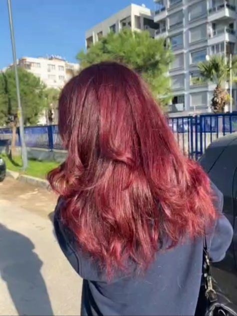 how to achieve this red color Subtle Pink Hair, Pinkish Red Hair, Pinkish Red, Pink Hair, Hair Inspo, Red Hair, Hair, Red, Pink