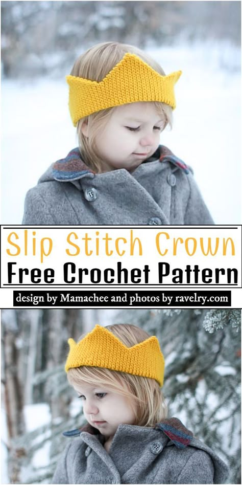 Crochet Crown Pattern, Knit Crown, Crochet Crown, Slip Stitch Crochet, Crochet Hooded Scarf, Baby Crown, Crochet Kids Hats, Crown Pattern, Creative Crochet