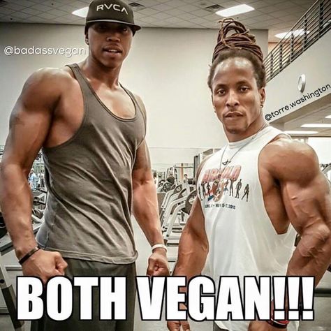 John Lewis & Torre Washington...well hello.... Vegan Bodybuilder, Vegan People, Famous Vegans, Vegan Muscle, Vegan Facts, Gym Partner, Health Facts Food, Vegan Body, Vegan Memes