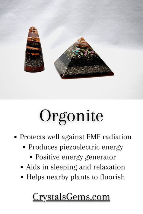 orgonite, orgone, orgonite pyramids, orgonite benefits How To Make Crystals, The Chi, Orgonite Pyramids, Crystal Power, Healing Vibrations, Gemstone Meanings, Crystal Magic, Life Force, Crystal Meanings