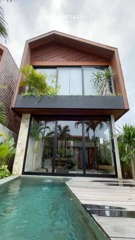 Resort House, Villa Architecture, Contemporary Loft, Bali Villa, Tiny House Loft, Park View, Beach House Design, Construction Design, House Room