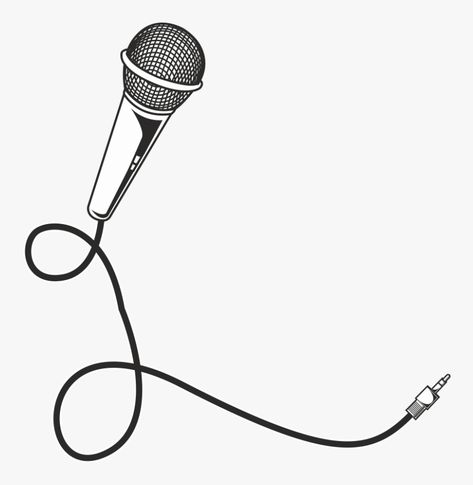 Minimalist Microphone Tattoo, How To Draw A Microphone, Small Microphone Tattoo, Microphone Tattoo Design, Mic Drawing, Microphone Art, Microphone Clipart, Logo Microphone, Microphone Png