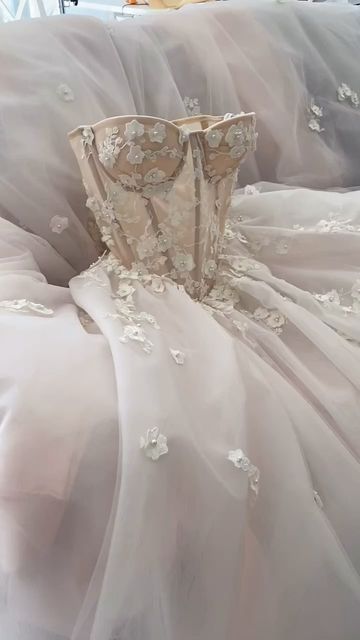 Pink Aesthetic Wedding Dress, Sakura Wedding Dress, Luxury Spring Fairy Wedding Dress, Luxury Fitted Pink Fairy Dress, Fariy Tail Wedding Dress, Pink Fairycore Wedding Dress, Pretty Short Dresses, Sakura Wedding, Wedding Dress Aesthetic